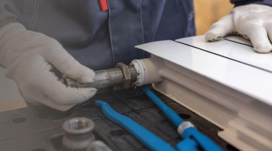 Professional tankless water heater installation in Bethel, DE